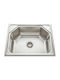 Gloria Levante 18-6045 Drop-In Sink Inox Satin W60xD45cm Silver