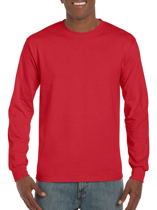 Gildan Men's Long Sleeve Promotional Blouse Red...