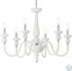 Ideal Lux Doge Bianco Candelabru 6xE14 Ø75cm cu Lumânări Alb 113678