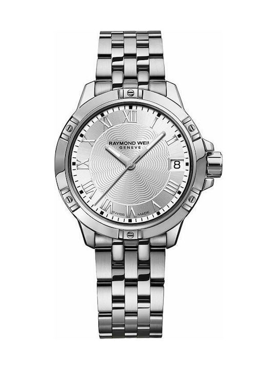 Raymond Weil Часовник с сребърен Метална Гривна 5960-ST-00658