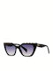 Just Cavalli Women's Sunglasses with Black Plastic Frame and Gray Gradient Lens JC821S 01B