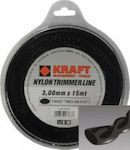 Kraft Pro Silent Oval Twist Brush Cutter Trimmer Line 3mm 15m 69374