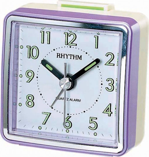 Rhythm Ceas De Masă Din Plastic Cu Ceas Deșteptător Violet CRE210NR12