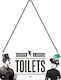 Nostalgic Art Metallic Wall Sign Achtung Toilet 20cm