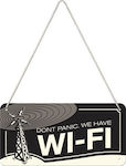 Nostalgic Art Sign "WiFi" Achtung WI-FI 28013