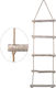 Zaros Hanging Wall Decor Wind Ladder Made of Wood 150x3x150cm