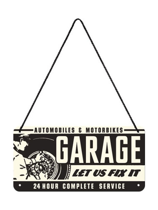 Nostalgic Art Semnează de Perete din Metal Best Garage Garage 1cm