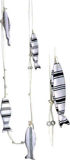 Zaros Decorative Garland Canvas Fish Handmade Made of Fabric