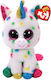 TY Plush Unicorn Beanie Boos Harmonie the Unicorn for Ages 3+ 15 cm
