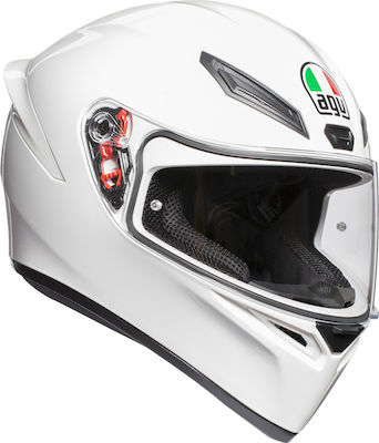 AGV K1 Solid WHITE Κράνος Μηχανής Full Face 1500gr