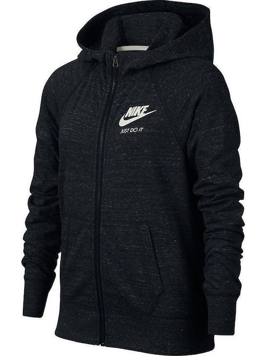 Nike Παιδική Ζακέτα Φούτερ Sportswear Vintage Μαύρη