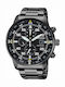 Citizen Ανδρικό Ρολόι 44mm Χρονογράφος Eco - Drive με Μαύρο Μεταλλικό Μπρασελέ