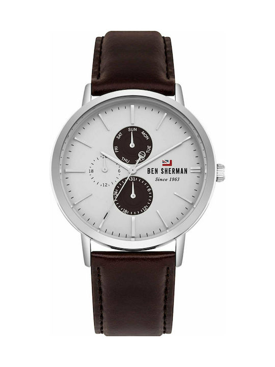 Ben Sherman Dylan Watch Chronograph Battery with Brown Leather Strap