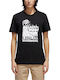 Adidas Legalize Skateboarding Αθλητικό Ανδρικό T-shirt Μαύρο με Στάμπα
