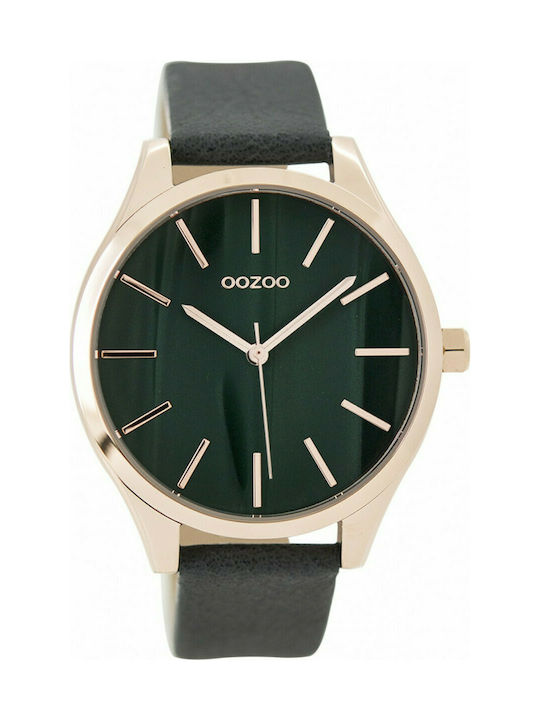 Oozoo Timepieces Watch with Blue Leather Strap