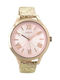 Oozoo Timepieces Watch with Beige Leather Strap