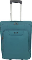 Diplomat ZC980 Cabin Travel Suitcase Fabric Turquoise with 2 Wheels Height 55cm