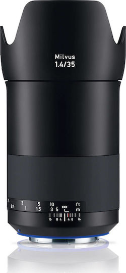 Zeiss Full Frame Camera Lens Milvus 35mm f/1.4 ZE Wide Angle for Canon EF Mount Black