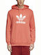 Adidas Trefoil Men's Sweatshirt with Hood Orange