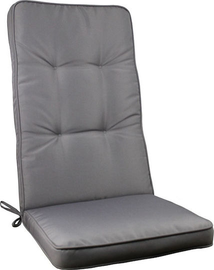 Woodwell Възглавница за градински стол с гръб Gord Сива 117x45см