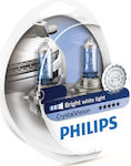 Philips Λάμπες Αυτοκινήτου CrystalVision H4 Αλογόνου 4300K 12V 60W 2τμχ