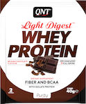 QNT Light Digest Whey Πρωτεΐνη Ορού Γάλακτος Χωρίς Γλουτένη με Γεύση Belgian Chocolate 40gr