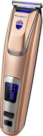 Kemei Professional Rechargeable Hair Clipper Rose Gold KM-PG102