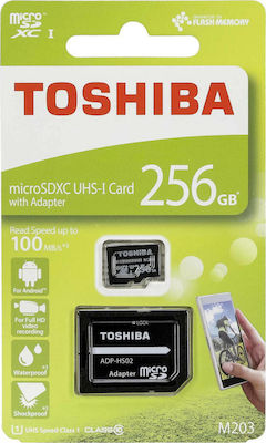 Toshiba M203 microSDXC U1 UHS-I 100MB/s με αντάπτορα