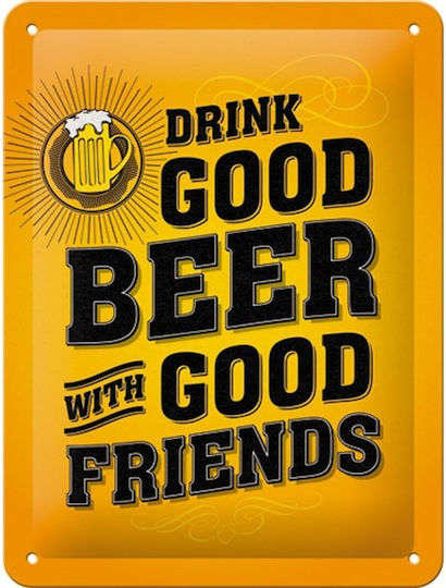 Nostalgic Art 3D Πινακίδα Word Up Drink Good Beer 15x1x20cm