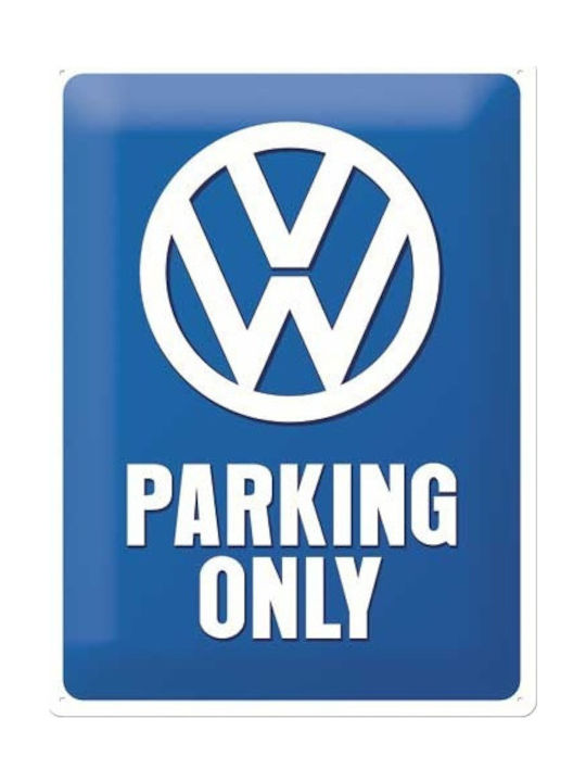 Nostalgic Art Sign Wall Decor made of Metallic Vw Parking Only 40cm