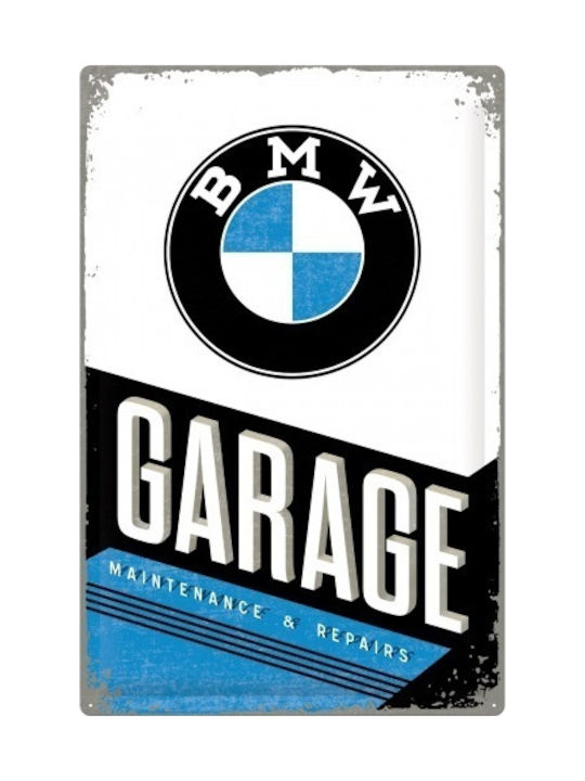 Nostalgic Art Sign Wall Decor made of Metallic Bmw Garage 60x40cm