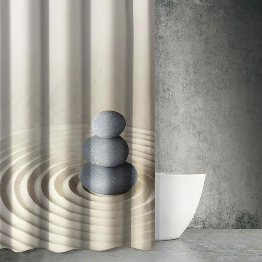 Saint Clair Zen Body Des 804 Perdea de Baie Țesătură 180x200cm Bej 1728030217078 Saint Clair Zen Body Des 804 Perdea de Baie Țesătură 180x200cm Bej 1728030217078