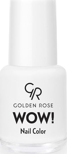 Golden Rose Wow! Glossy Βερνίκι Νυχιών Λευκό 01 6ml