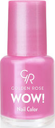 Golden Rose Wow Lac De Unghii Roz Lucios 6ml