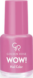 Golden Rose Wow Lac De Unghii Roz Lucios 6ml