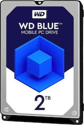 Western Digital Blue 2TB HDD Hard Disk 2.5" SATA III 5400rpm cu 128MB Cache pentru Desktop / Laptop / PS4