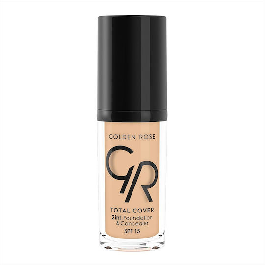 Golden Rose Total cover 2in1 Foundation & Concealer 30ml