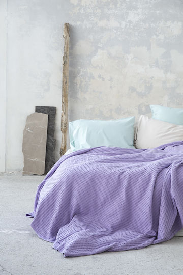Nima Habit Pique Blanket Double 220x240cm Lilac