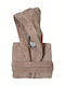 Das Home Casual 1446 Hooded Bathrobe Μπεζ 430gr/m²