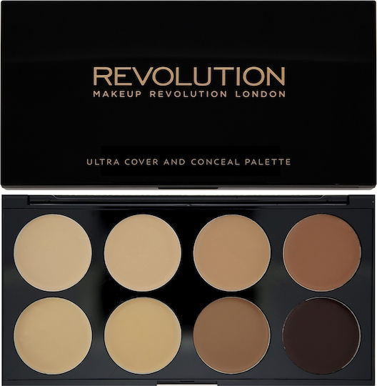 Revolution Beauty Ultra Cover & Conceal Concealer Palette Medium/Dark 10gr