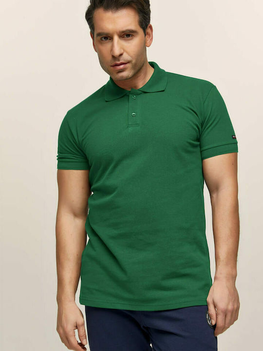 Bodymove 672-5090 Herren Shirt Kurzarm Polo Grün 672-4