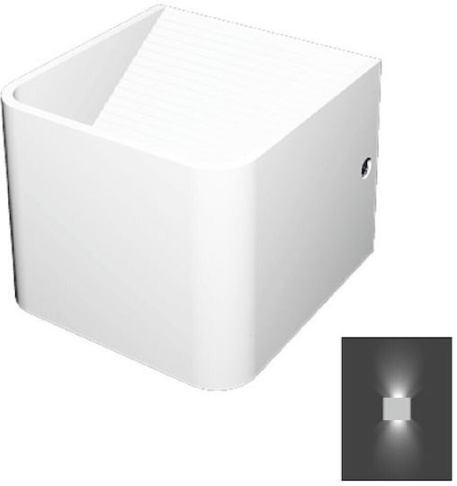 Spot Light Φωτιστικό Τοίχου LED Λευκό Spot Light Φωτιστικό Τοίχου LED Λευκό
