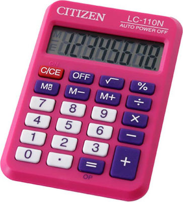 Citizen LC-110 Taschenrechner Herrenuhren 8 Ziffern in Rosa Farbe