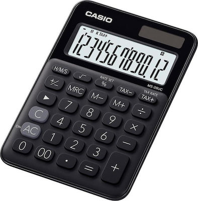 Casio MS-20UC Calculator Accounting 12 Digits in Black Color