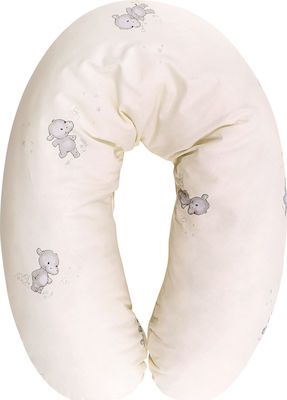 Lorelli Nursing & Pregnancy Pillow Happy Hippo Beige 190cm