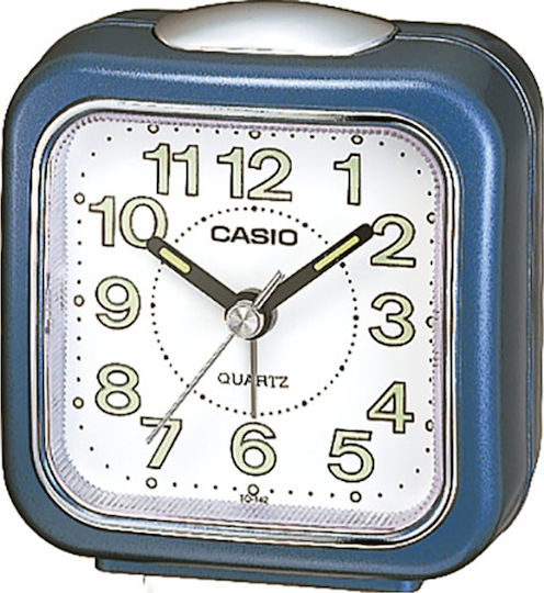 Casio Casio Tabletop Clock with Indicators Plastic with Alarm Clock Blue TQ-142-2EF