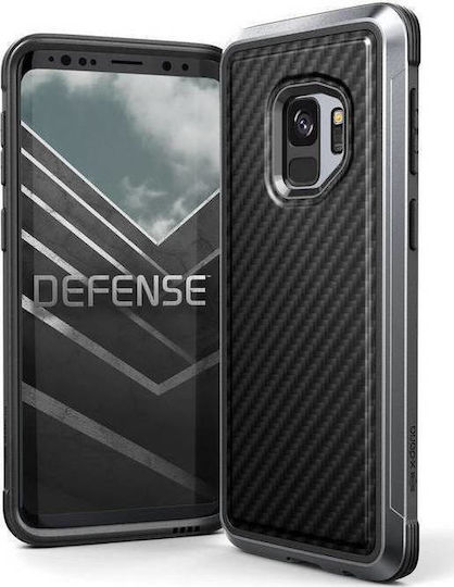 X-Doria Defense Lux Back Cover Πλαστικό Μαύρο (Galaxy S9)