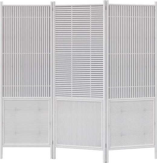 Inart Dekorativer Raumteiler Hölzernes mit 3 Paneelen 135x175cm