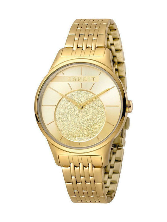 Esprit Uhr mit Gold Metallarmband ES1L026M0055