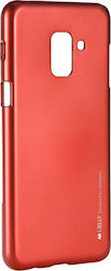 Mercury iJelly Silicone Back Cover Red (Galaxy A8 2018)